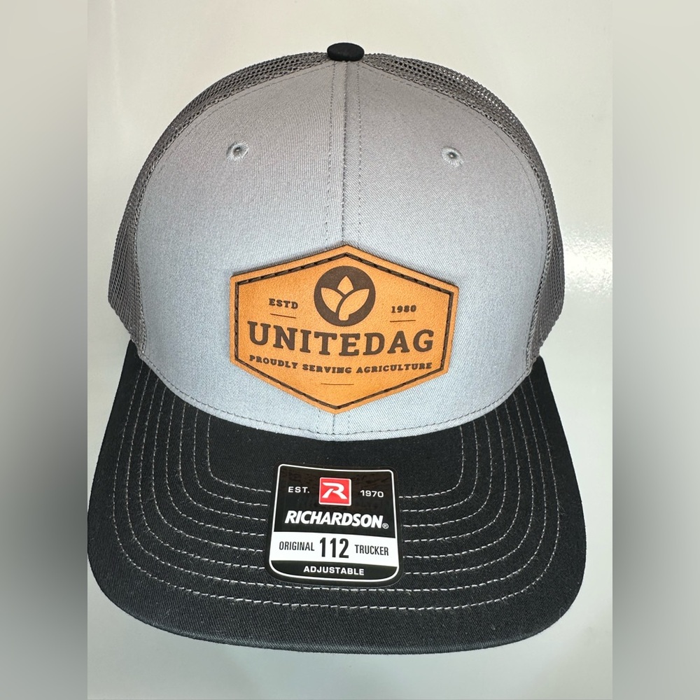 United Ag Gray and Black Trucker‎ Hat